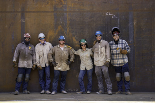 picture of welders at job site
